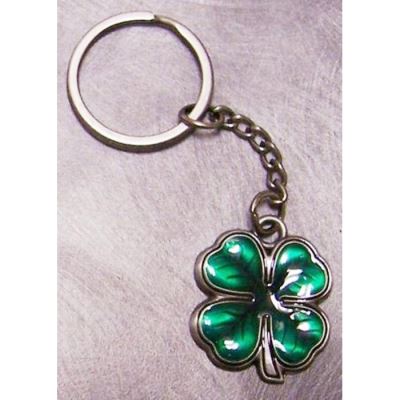 porte clé trefle a 4 feuilles vert irish irelande porte bonheur en metal auto moto usa