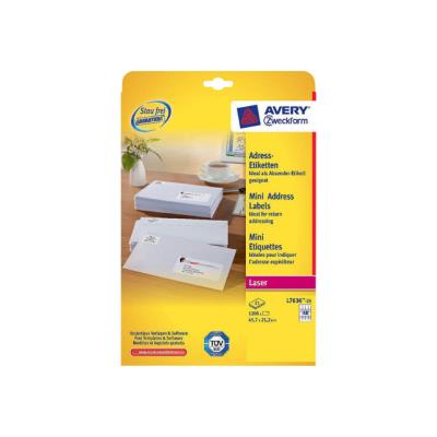 Avery Zweckform L7636 - etiketten - 1200 etiket(ten)