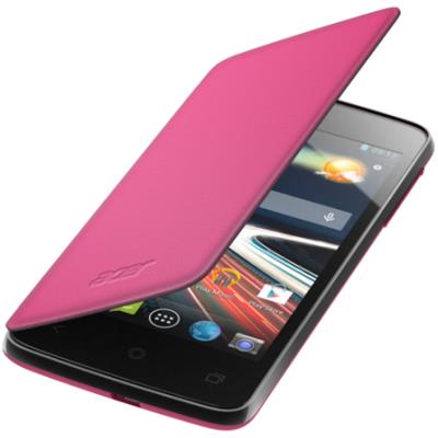 Acer étui flip cover rose origine pour acer liquid z4 duo