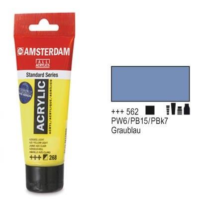 Amsterdam acrylique couleur 120ml tube grisish bleu talens 21164562