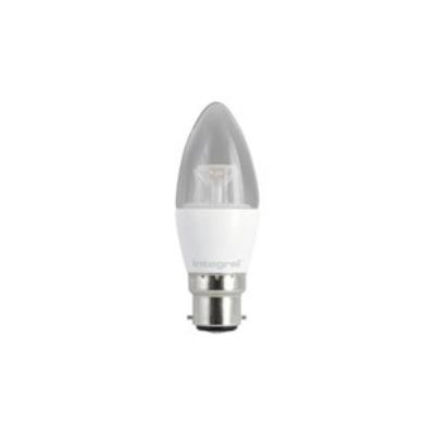 Integral led ampoule flamme b22 470lm 6w équivalent a 40w 2700k claire ilb35b22c6.0n27kbewa