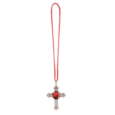 Collier Croix Rubis