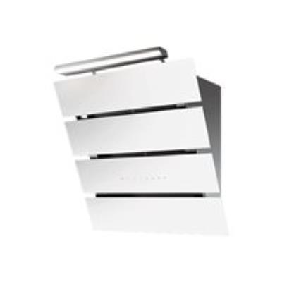 Roblin Creatix 800 - Hotte - hotte décorative - largeur : 80 cm - profondeur : 47.5 cm - evacuation & recyclage - inox/verre blanc