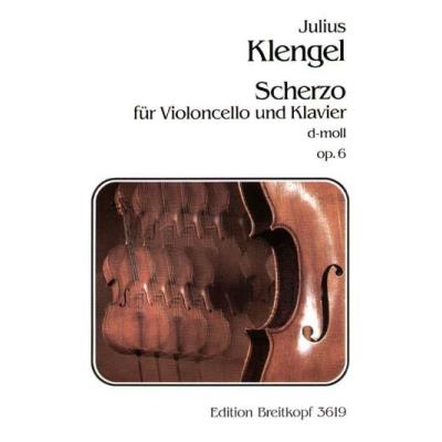 Partitions classique EDITION BREITKOPF KLENGEL JULIUS - SCHERZO OP. 6 D-MOLL - CELLO, PIANO Violoncelle