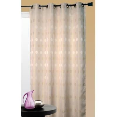 Rideau Ameublement Jacquard Pois Bimbo Ivoire 140