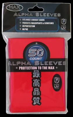 MAX Protection - 50 pochettes Alpha Protectors rouge