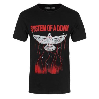 System of a Down T-Shirt Dove Overcome Homme Noir - Taille L