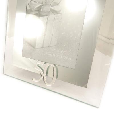 Cadre Photo Anniversaire 50 Ans Chrome 10x15 Cm Achat Prix Fnac