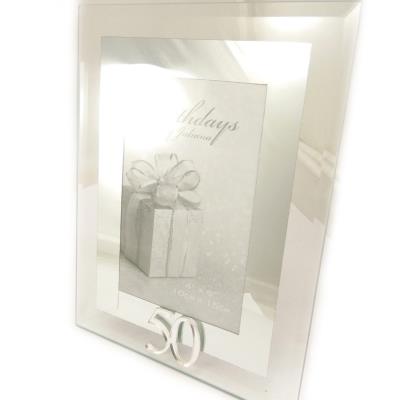 Cadre Photo Anniversaire 50 Ans Chrome 10x15 Cm Achat Prix Fnac