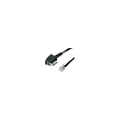 Cable - divers - TAE Anschl. Western-TAE N-St 6/4 6.0m noir