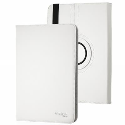 Mocca étui folio rotatif universel blanc pour tablette 7 et 8