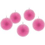 5 Fleurs de décoration Roses à suspendre - Décoration anniversaire
