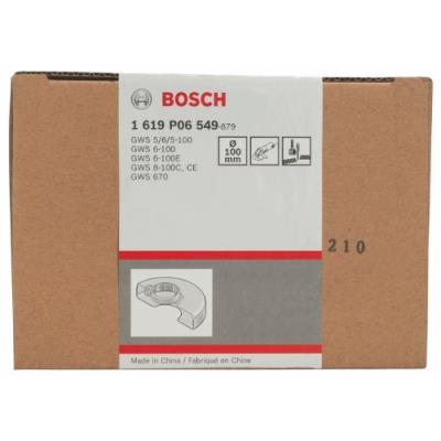 Bosch 1619P06549 Capot De Protection 100 Mm Avec Recouvrement, Pour Tronçonnage Avec Collier De Serrage à Vis, 1 Pièce