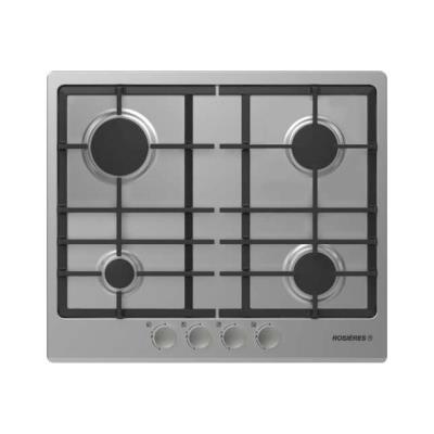 Rosières Origine RTG 64 FB IN - Table de cuisson au gaz - 4 plaques de cuisson - Niche - largeur : 56 cm - profondeur : 48 cm - acier inoxydable - acier inoxydable