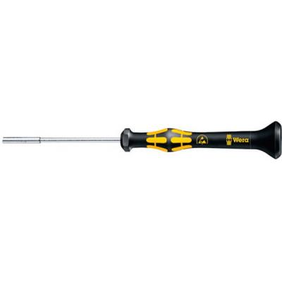 Wera 05030150001 1569 Tournevis ESD &agrave; douille, 5.0 mm x 60 mm, Noir/jaune
