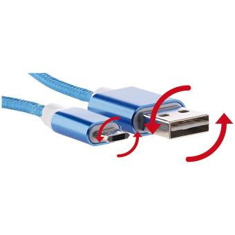 Câble USB Micro-USB enfichable des deux cotés - 1 m