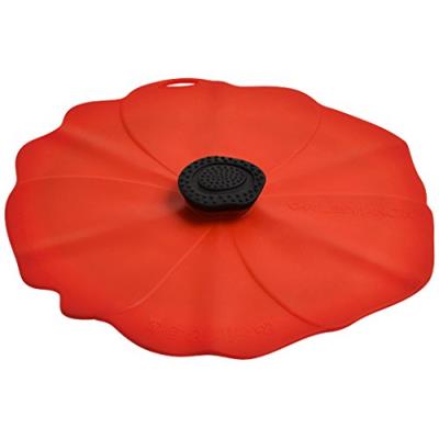 Charles viancin 2904eu poppy couvercle silicone rouge 17,7 x 17 x 1,2 cm
