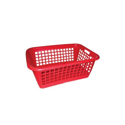 Aluminium et plastiq corbeille linge 61x42 rouge cl