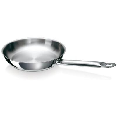 BEKALINE 12087244 GRANDE TABLE POÊLE À FRIRE EN ACIER INOXYDABLE TOUS FEUX + INDUCTION 24 CM