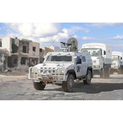 Maquette véhicule militaire : LMV Lince Nations Unies Italeri