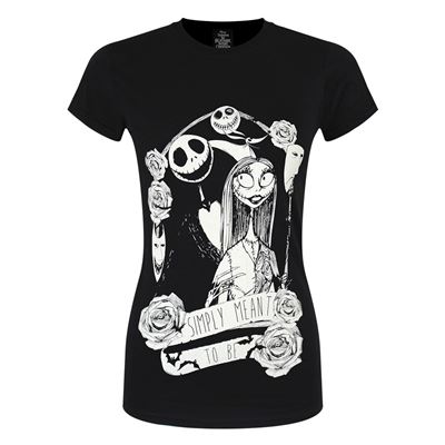 The Nightmare Before Christmas T-Shirt Simply Meant To Be Femme Noir