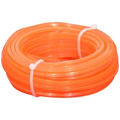 Corderie Italiane 006032212 Fil Débroussailleuse, Carré, 4 Mm, 15 M, Orange