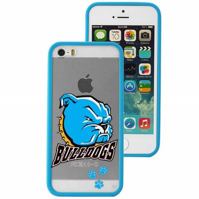 Mocca coque bimatière bleue bulldogs pour iPhone 5 / 5S