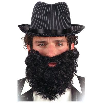 Barbe Noire Frisée Courte