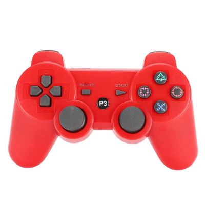 Marque Générique Rouge Manette De Jeu Sans Fil Bluetooth Intelligente Pour Ps3( )