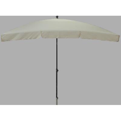 Parasol rectangulaire centré coloris ecru - Dim : H 250 x D 240 X 160/4 cm -PEGANE-