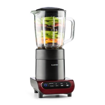 Klarstein Lambada Mixeur blender sur pied 650 W 1,5 l Carafe en verre - noir