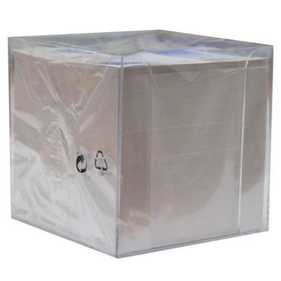 Wedo 2702651 cube-mémo en plastique 9,5 x 9,5 cm colorés transparent fumé werner dorsh (wedo)