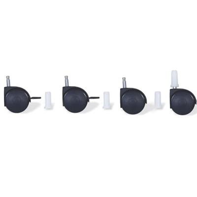 Pinolino - Lot de 4 roulettes pour berceau 'Bébé à côté' - Noir