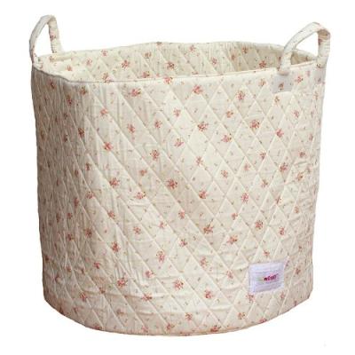 minene uk panier de rangement fleurs roses beige grande taille