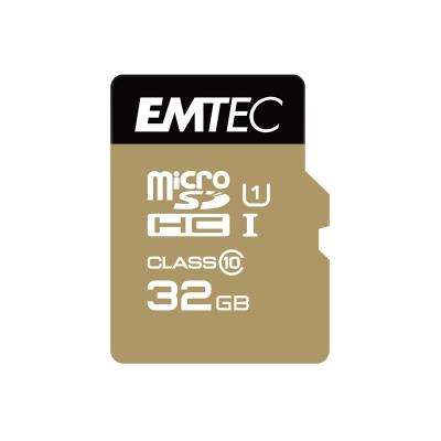 Microsdhc 32gb emtec +adapter cl10 gold+ uhs-i 85mb s blister ecmsdm32ghc10gp