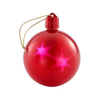 Set De 2 Boules De Noël Avec Led Effet 3d Rouge