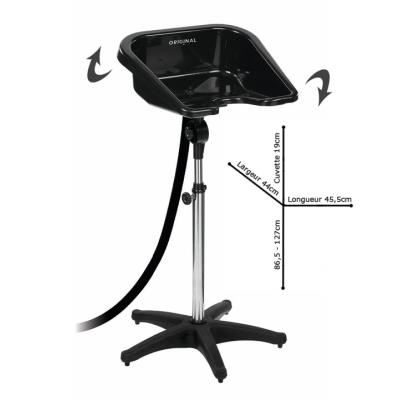 Lave tête sur pied cuvette inclinable Original