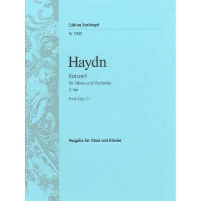 Partitions classique EDITION BREITKOPF HAYDN J. - OBOENKONZERT C-DUR HOB VIIG:C1 - HAUTBOIS, PIANO Hautbois