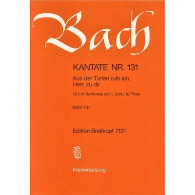 Partitions classique EDITION BREITKOPF BACH J.S. - KANTATE 131 AUS DER TIEFE RUF - CHANT, CHOEUR, PIANO Choeur et ensemble vocal