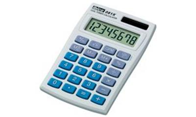 ibico - Calculatrice de poche 081X, écran LCD à 8 chiffres