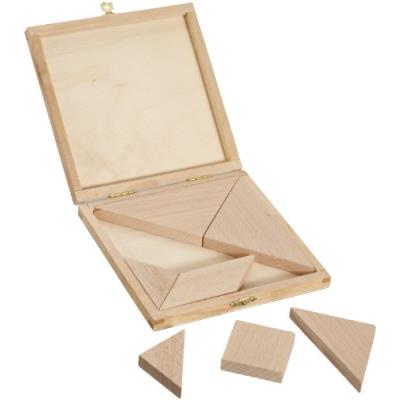 Weiblespiele 04243-tangram en bois de hêtre dans ahornkassette