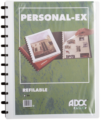 Adoc System - Protege Document Adoc 60 Vues Rigide Personnalisable Blanc