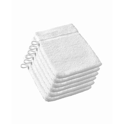 De witte lietaer 195308 luxury hotel lot de 6 gants de toilette coton blanc 15 x 22 cm