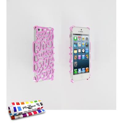 Coque rigide Rose Le Palace ORIGINALE de MUZZANO pour APPLE IPHONE 5