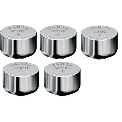 Varta 5 Piles oxyde argent V309 SR754SW 309 1,55V