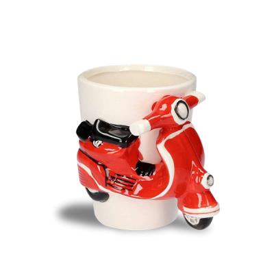 Mug scooter de couleur rouge 3d  tasse mug thermosensible thermo réactif chaleur