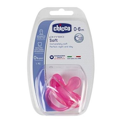 Chicco physio soft sucette en silicone rose 0-6 mois 271111