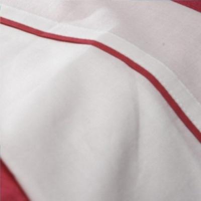 JOLLEIN - 008-511-64495 - DRAP BLANC LISERÉ - FUCHSIA - 75 X 100 CM