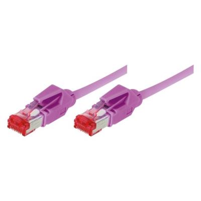 Cordon patch rj45 s ftp cat 6a lsoh snagless violet- 0,30 m