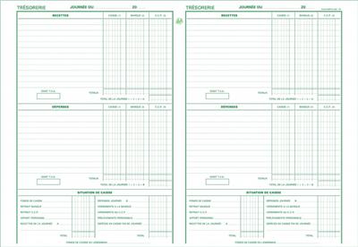 Piqûre Exacompta Brouillard Journalier 27x19,5cm 40p